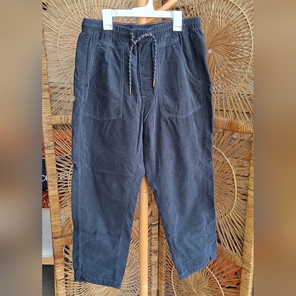 Pilcro Anthropologie Women's Corduroy Drawstring Pants - Dark Blue_Med - Picture 2 of 6